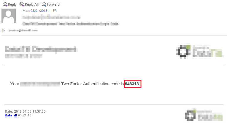 email with code