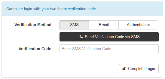 sms auth