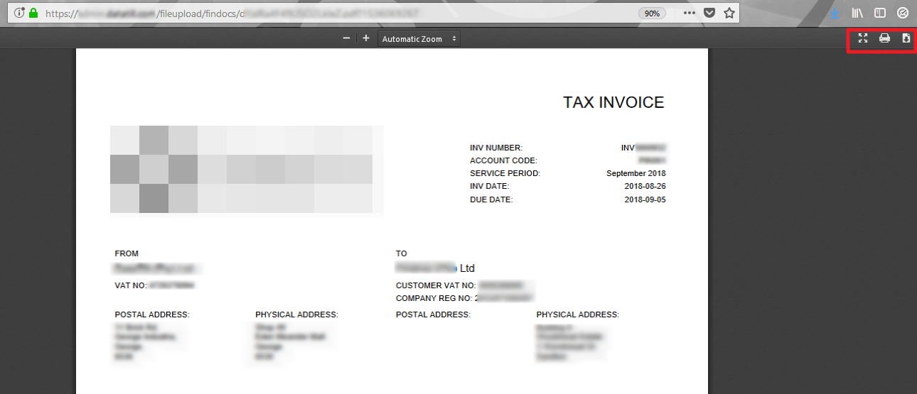 tax invoice pdf